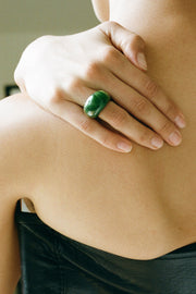 Medium Jade Donut Ring - Sophie Buhai