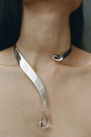 Pearl Moon Drop Collar - Sophie Buhai