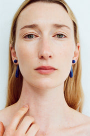 Small Angelika Earrings in Lapis - Sophie Buhai