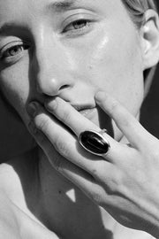Scarab Ring in Onyx - Sophie Buhai