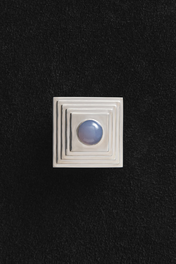 Sophie Buhai - Pyramid Pill Box in Chalcedony