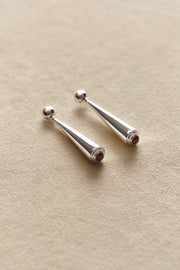 Secession Earrings in Garnet - Sophie Buhai