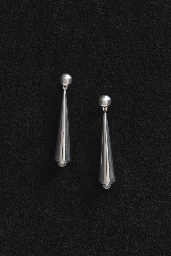 Secession Earrings in Moonstone - Sophie Buhai