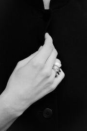 DISC AND DIMPLE RING SET - Sophie Buhai