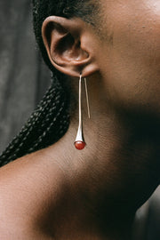 Vienna Earrings in Carnelian - Sophie Buhai