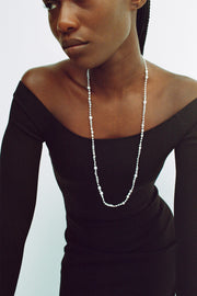White Pearl Mermaid Necklace, 30in - Sophie Buhai