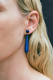 Medium Angelika Earrings in Lapis - Sophie Buhai