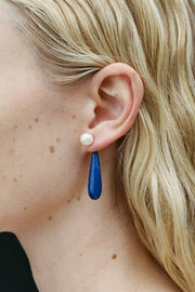 Small Angelyne Earrings in Lapis - Sophie Buhai