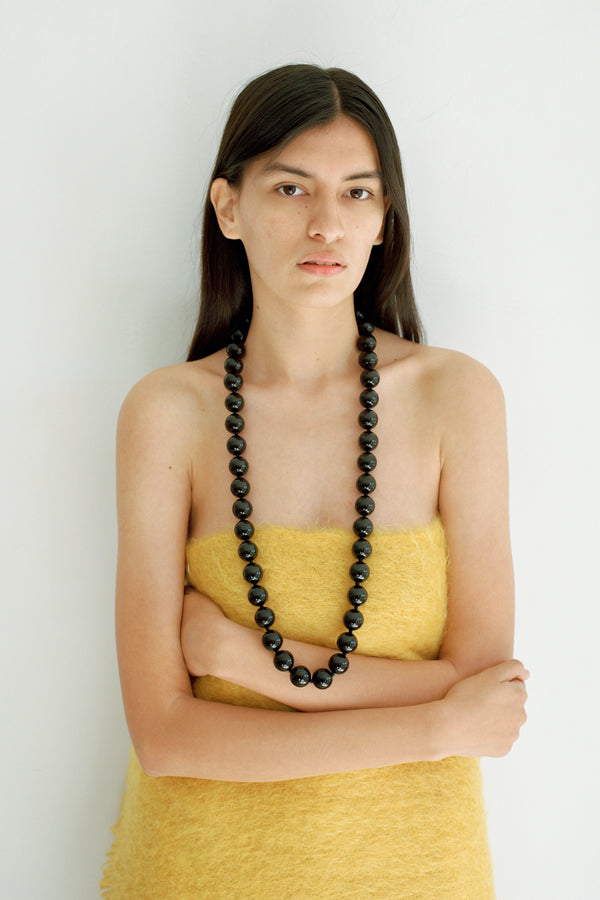 LONG ONYX BOULE NECKLACE - Sophie Buhai