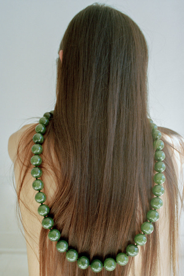 LONG JADE BOULE NECKLACE - Sophie Buhai