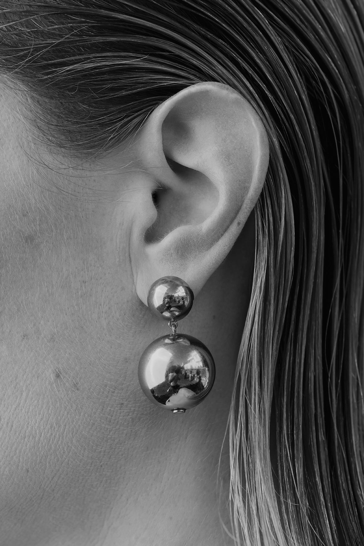 Sterling Silver Large Ball Earrings  idusemiduedutr