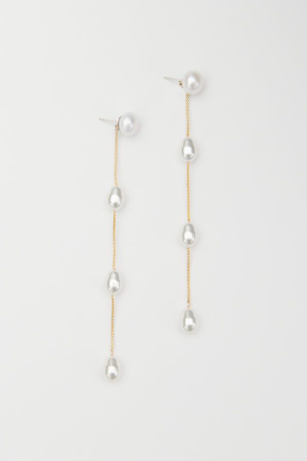 Sophie Buhai - GOLD MEDIUM PEARL DROP EARRINGS