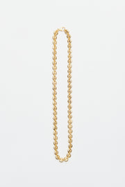 18K Gold Circle Link Necklace