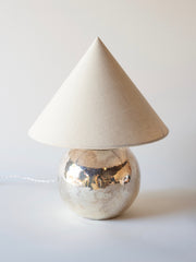 CHRISTOFLE, HAMMERED SILVER TABLE LAMP C. 1930 - Sophie Buhai