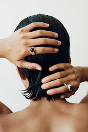 LARGE ONYX DEREN RING - Sophie Buhai