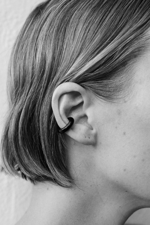 Sophie Buhai - ONYX BAGEL EAR CUFF