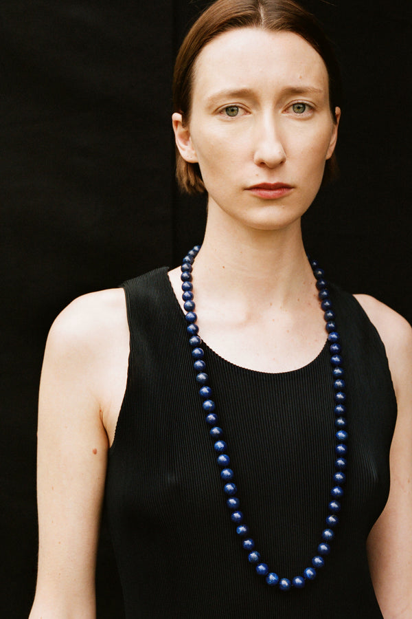Sophie Buhai - Long Everyday Boule Necklace in Lapis