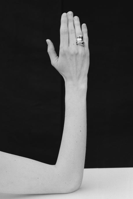 Disc And Dimple Ring Set | Sophie Buhai