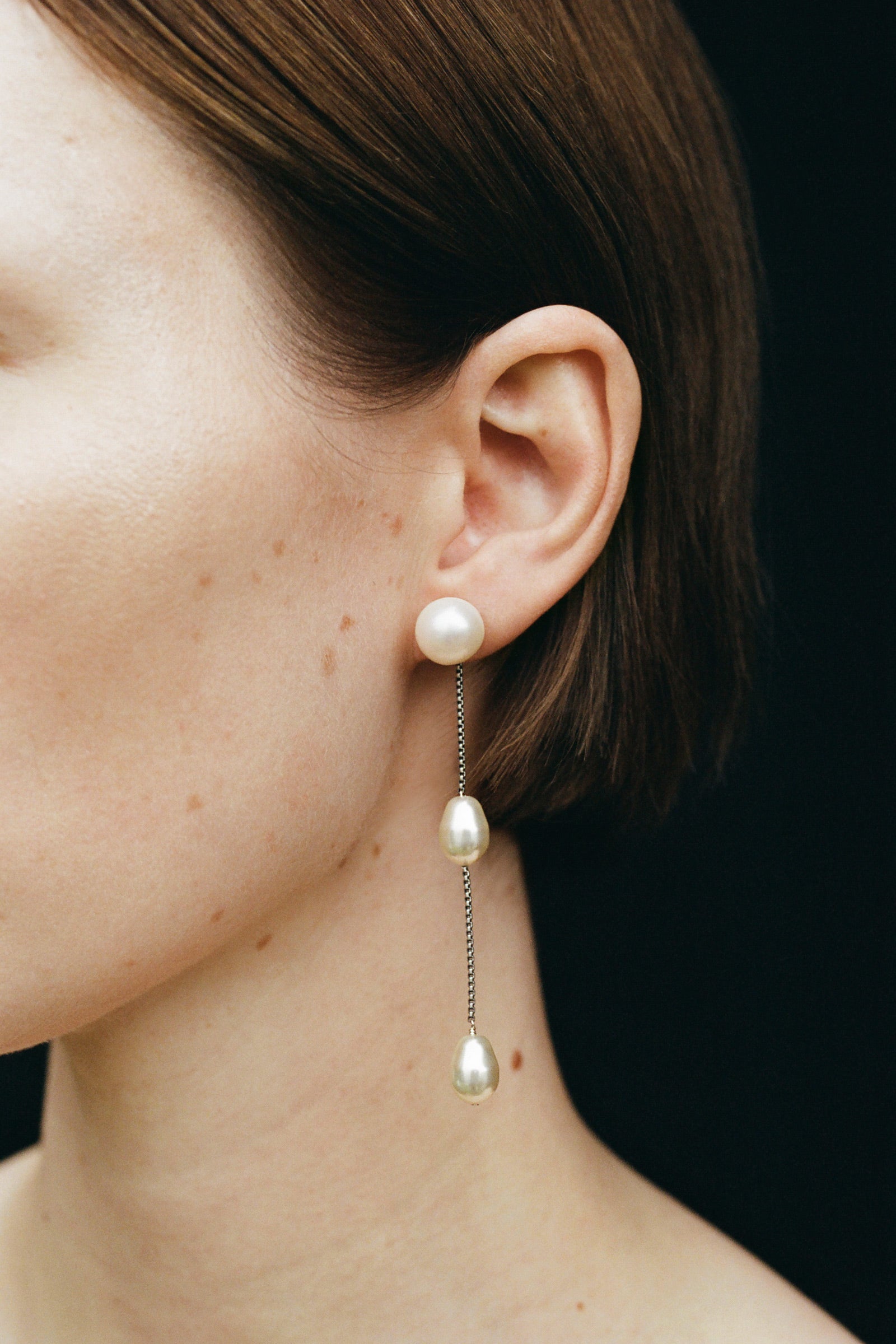 Small Pearl Drop Earrings