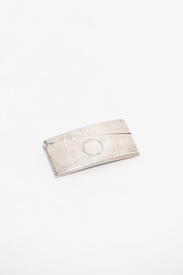 Sophie Buhai - ENGLISH, HAMMERED STERLING SILVER CARD CASE, C. 1905