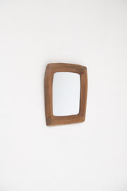 SWISS, ANTHROPOSOPHIC CARVED WOOD MIRROR, C. 1930 - Sophie Buhai