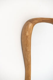 SWISS, SMOOTH CARVED ANTHROPOSOPHIC MIRROR, C. 1930 - Sophie Buhai