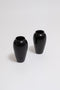 Sophie Buhai - PAIR OF BLACK CERAMIC VASES. JEAN BAPTISTE GAZIELLO, C. 1930