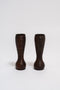 Sophie Buhai - PAIR OF TURNED WOOD VASES, C. EARLY 20TH CENTURY