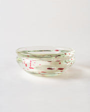 ANDRÉ THURET GLASS BOWL WITH RED INCLUSIONS C. 1930 - Sophie Buhai